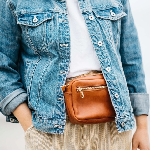 Parker Clay Desta Belt Bag in Rust Brown - Picture 2 of 16